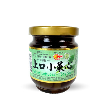 Makmur Brand Pickled Lettuce in Soy Sauce (170g)